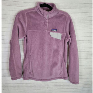 Patagonia Re-Tool Half-Snap Pullover in Verbena Purple, sz Medium
